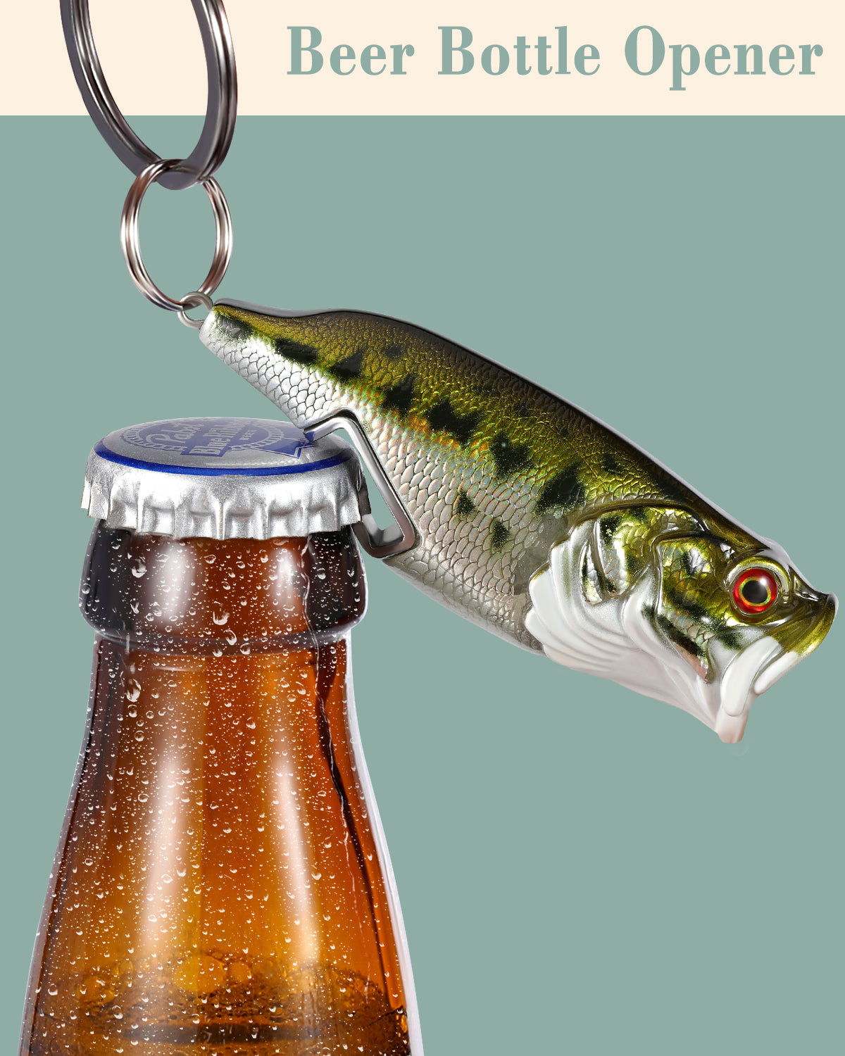 Bass Fishing Keychain