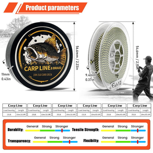 Plaited Carp Fishing Line